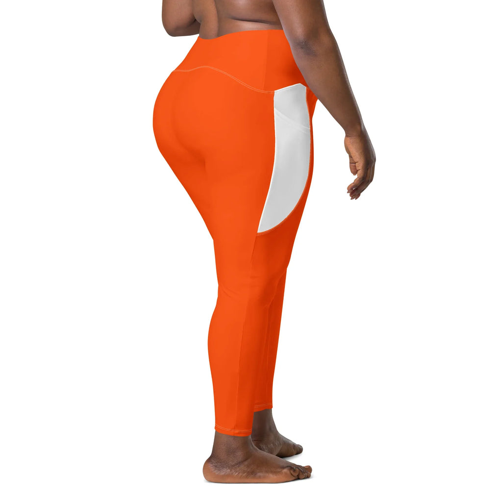 Leggings with pockets Leggings AwRans Clothing all-over-print-recycled-leggings-with-pockets-white-right-back-688016c27b4ef