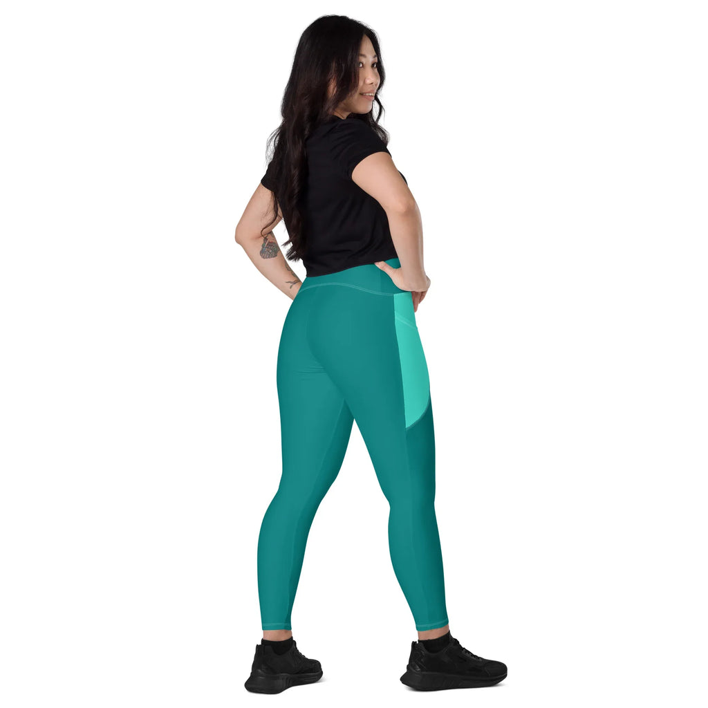 Leggings with pockets Leggings AwRans Clothing all-over-print-recycled-leggings-with-pockets-white-right-back-68801776376db