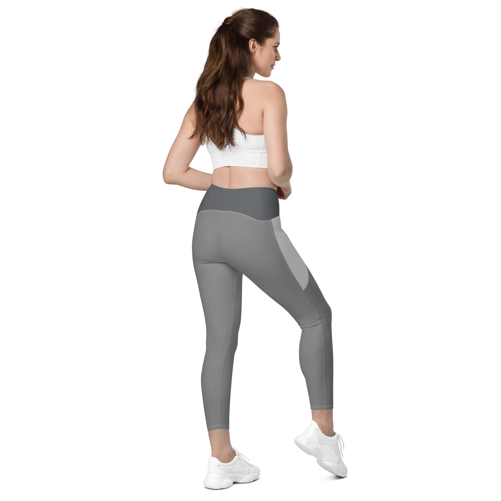 Leggings with pockets Leggings AwRans Clothing all-over-print-recycled-leggings-with-pockets-white-right-back-688017b1afdaa