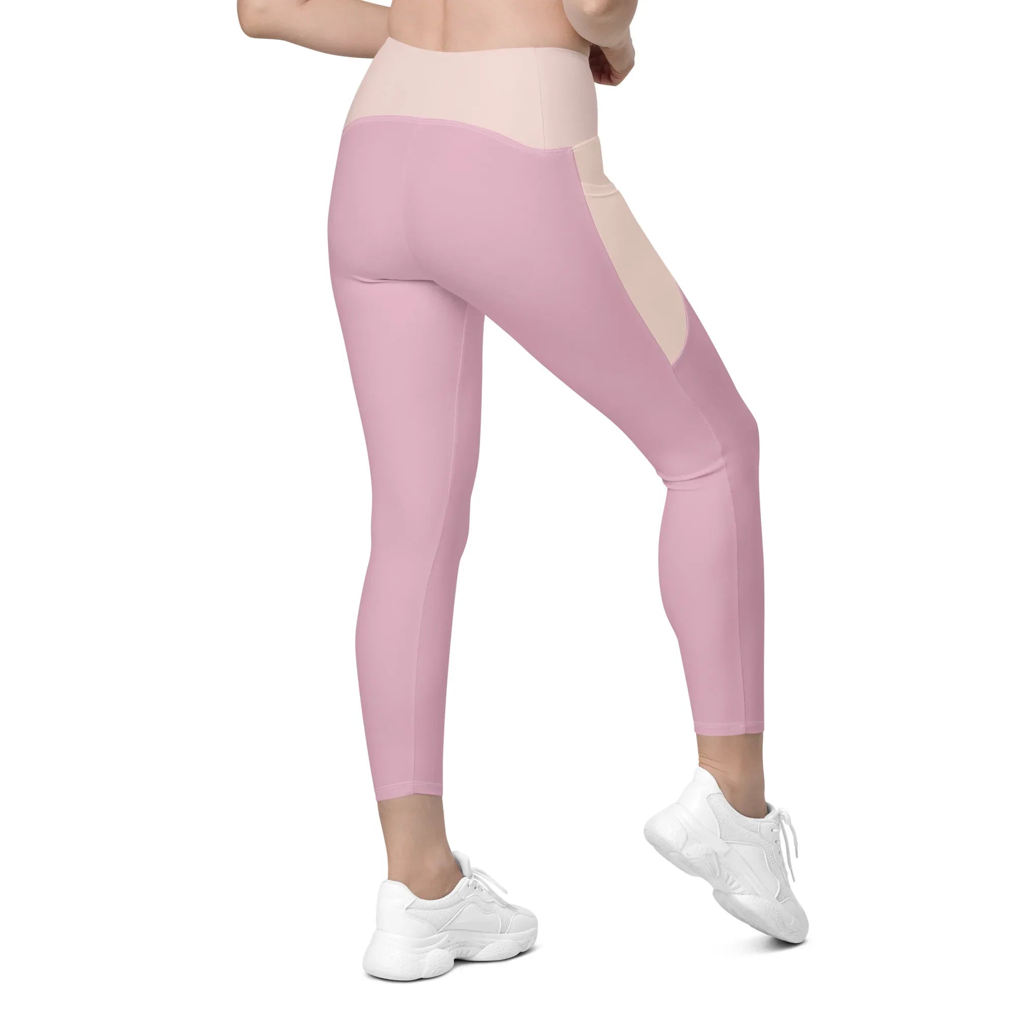 Leggings with pockets Leggings AwRans Clothing all-over-print-recycled-leggings-with-pockets-white-right-back-688017ecd9491