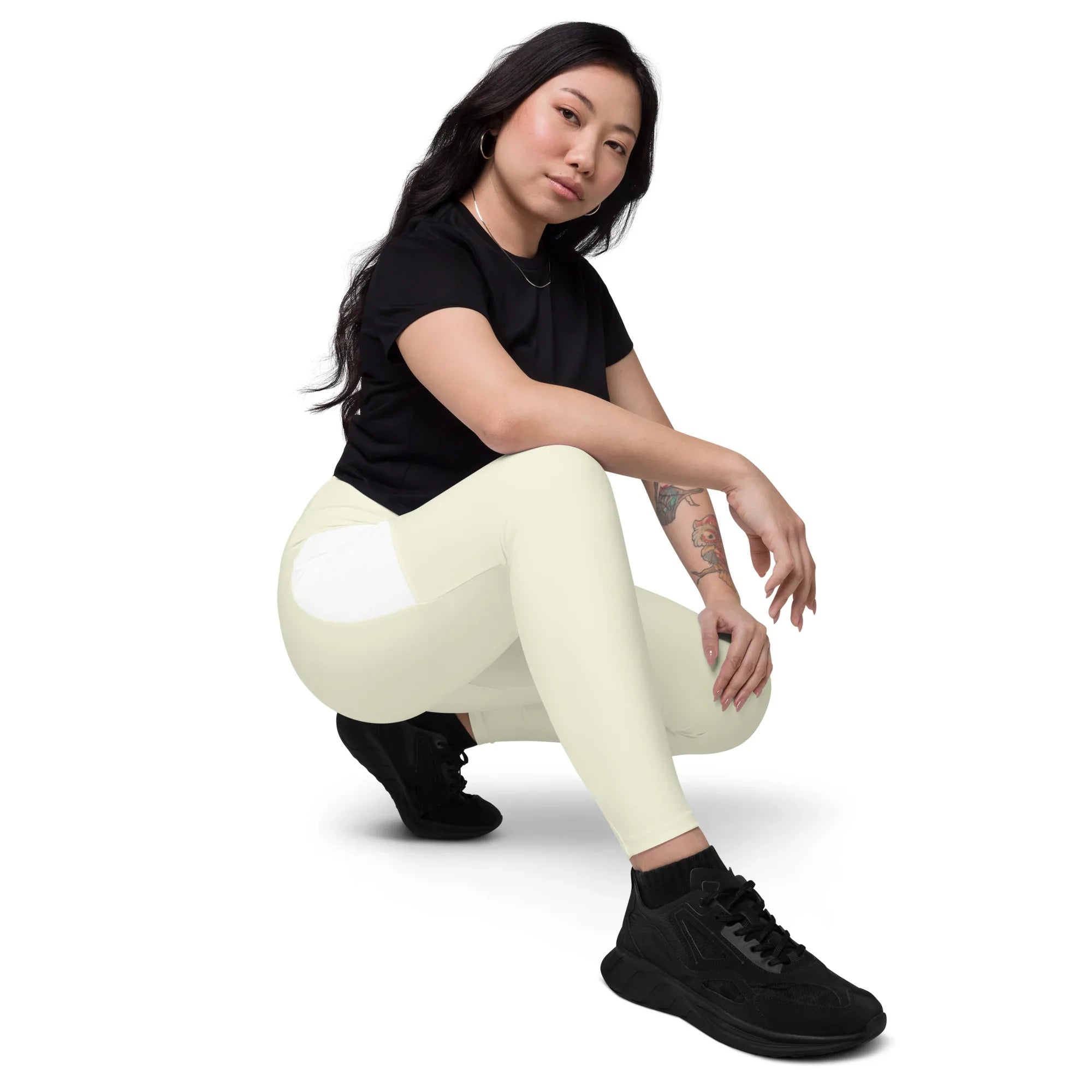 Leggings with pockets Leggings AwRans Clothing all-over-print-recycled-leggings-with-pockets-white-right-front-68801610d0944