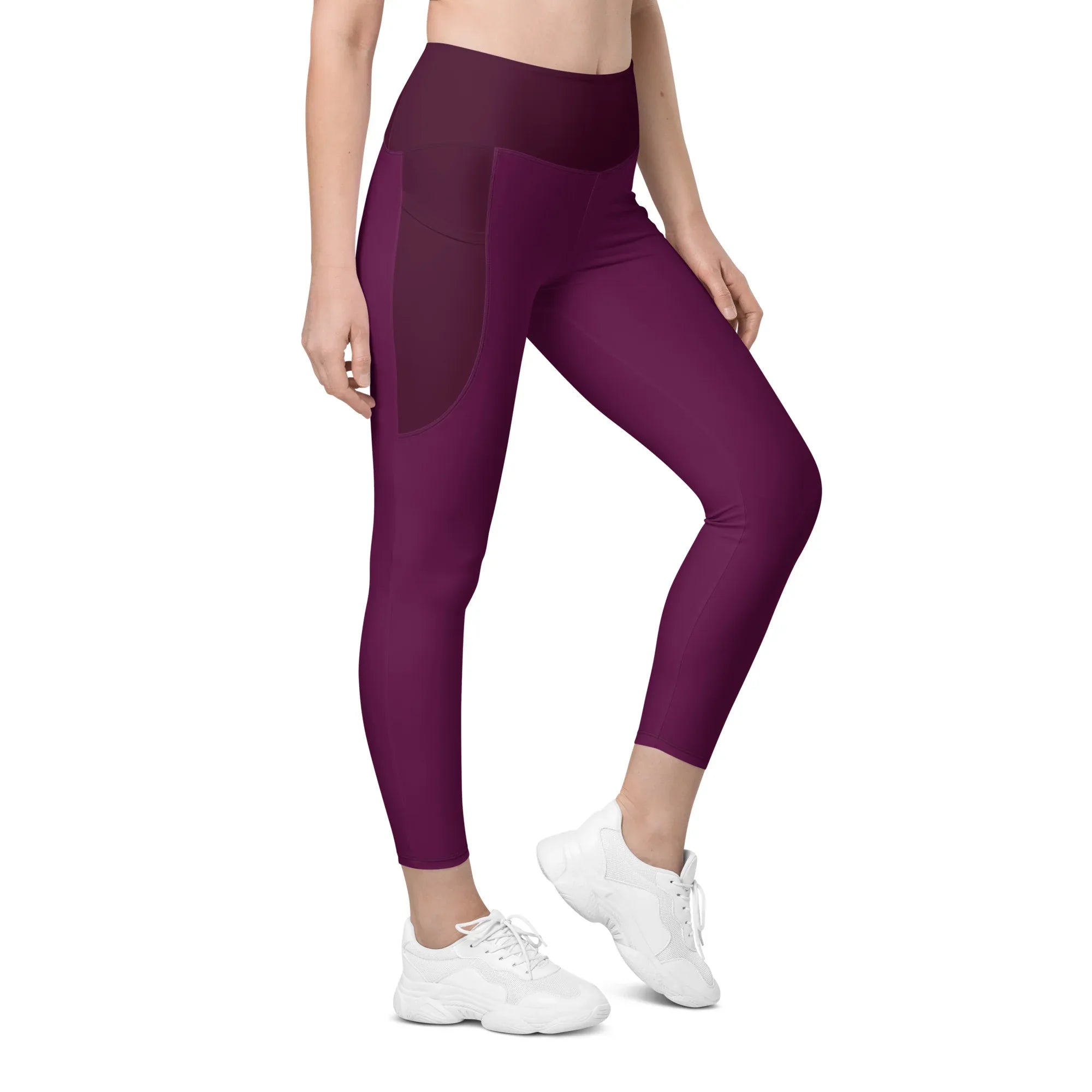 Leggings with pockets Leggings AwRans Clothing all-over-print-recycled-leggings-with-pockets-white-right-front-6880173ad34c1