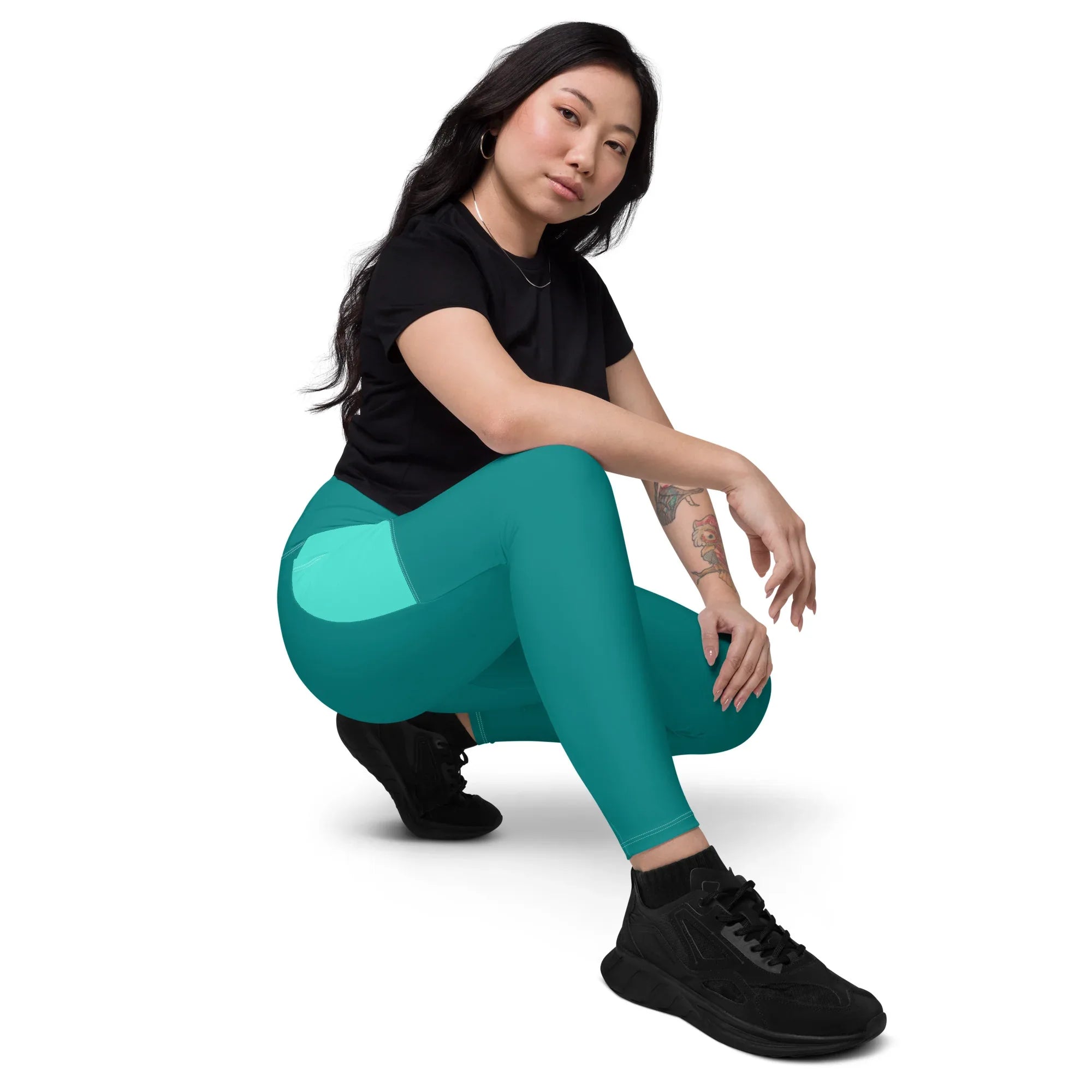Leggings with pockets Leggings AwRans Clothing all-over-print-recycled-leggings-with-pockets-white-right-front-6880177637300