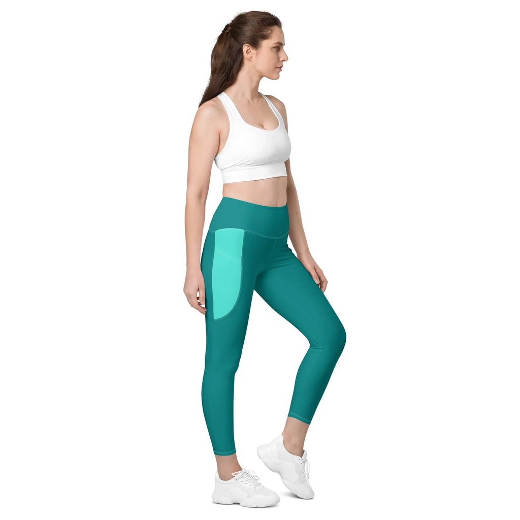 Leggings with pockets Leggings AwRans Clothing all-over-print-recycled-leggings-with-pockets-white-right-front-6880177637d7b