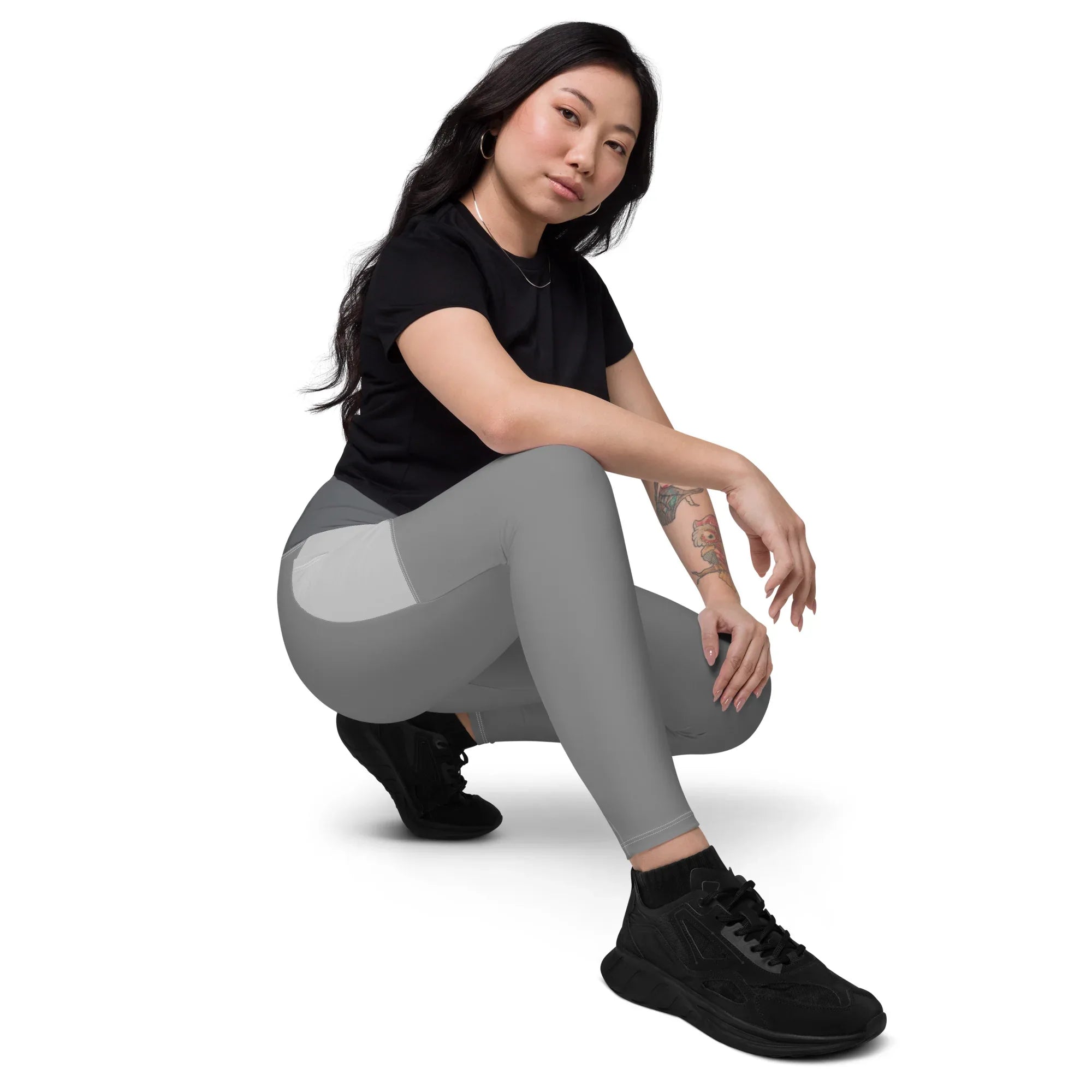 Leggings with pockets Leggings AwRans Clothing all-over-print-recycled-leggings-with-pockets-white-right-front-688017b1af3a1
