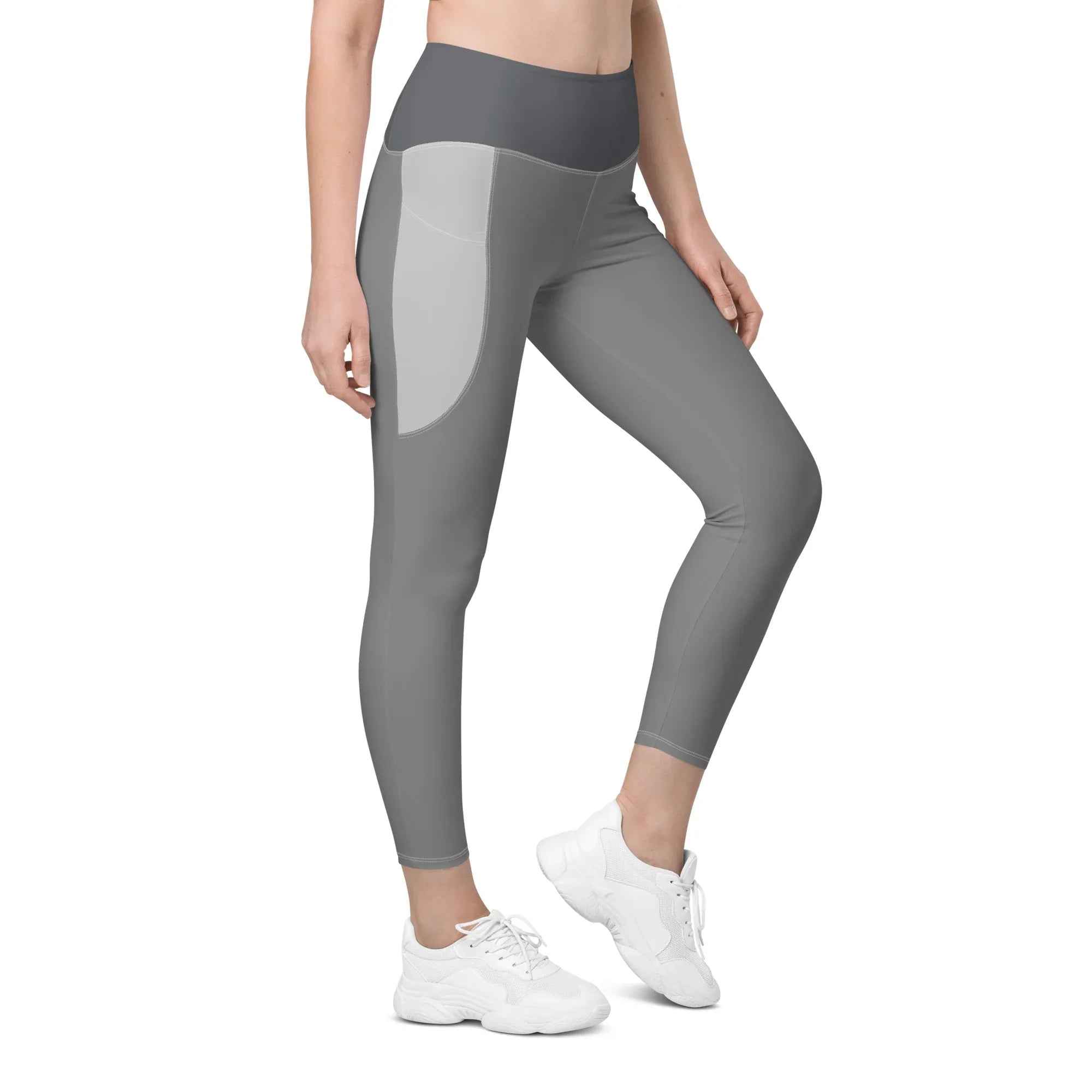 Leggings with pockets Leggings AwRans Clothing all-over-print-recycled-leggings-with-pockets-white-right-front-688017b1afcbb