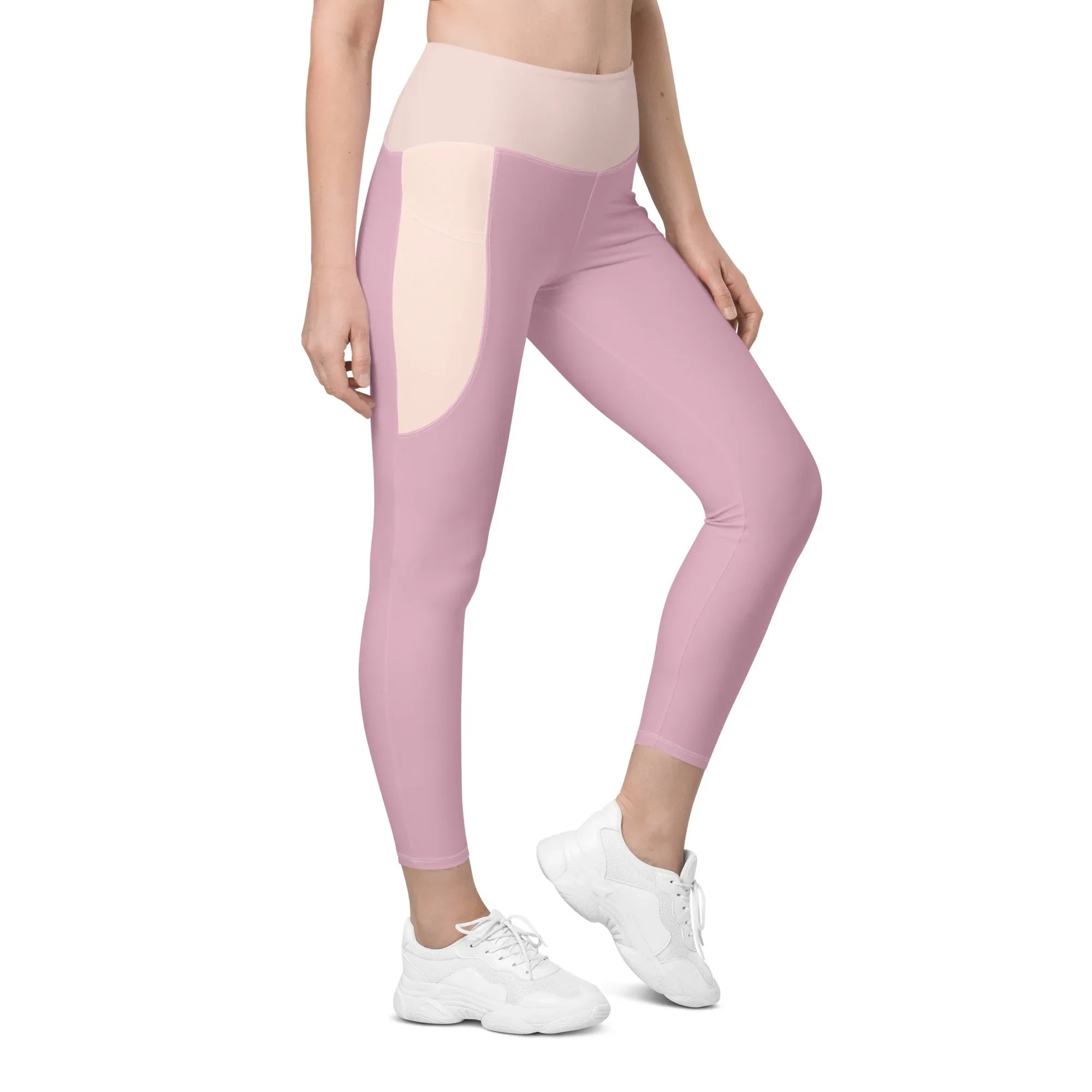 Leggings with pockets Leggings AwRans Clothing all-over-print-recycled-leggings-with-pockets-white-right-front-688017ecd95a4