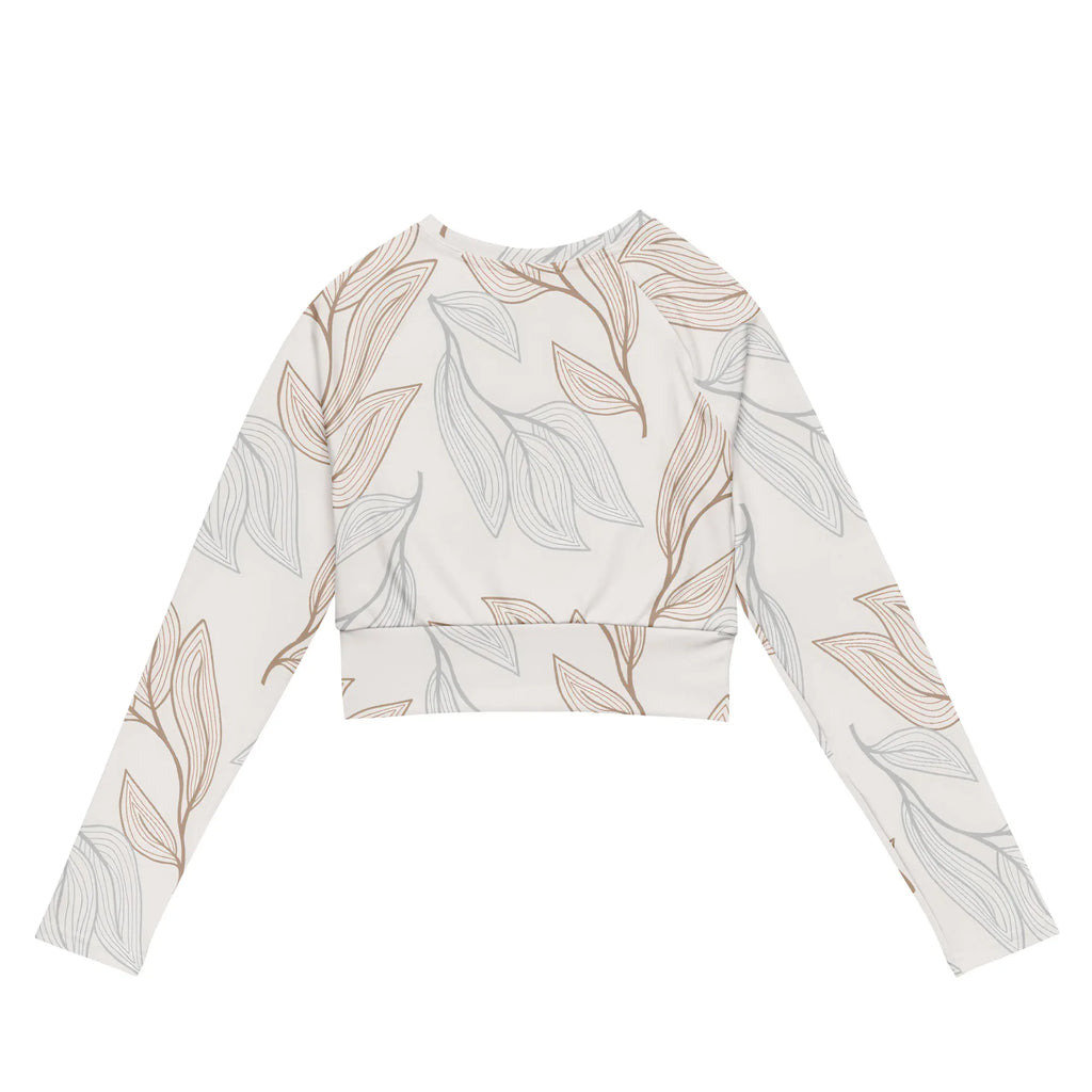 Recycled long-sleeve crop top long-sleeve crop top AwRans Clothing all-over-print-recycled-long-sleeve-crop-top-white-back-67bb2fe5bb291