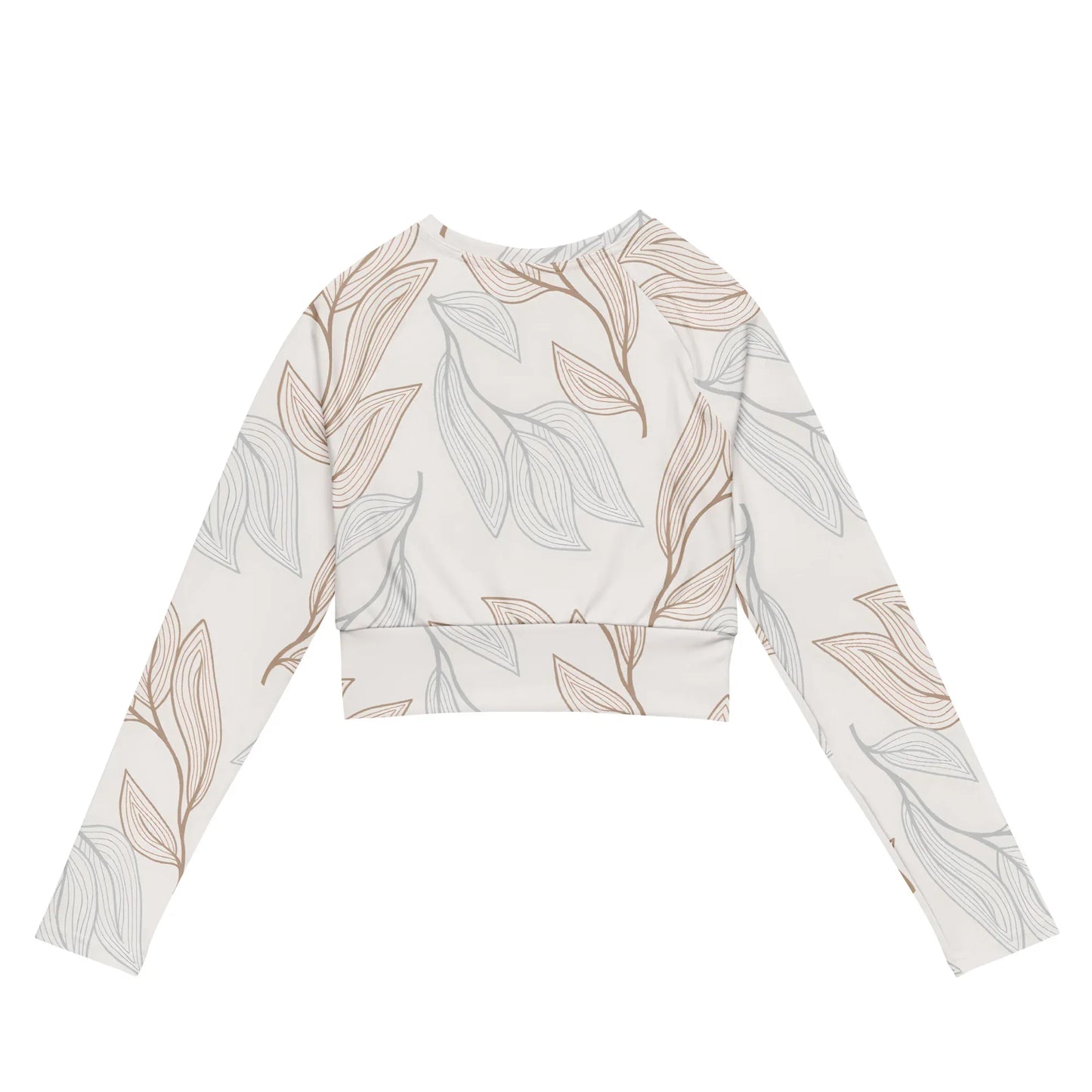 Recycled long-sleeve crop top - AwRans Clothing