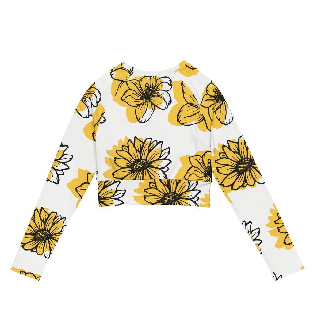 Recycled long-sleeve crop top long-sleeve crop top AwRans Clothing all-over-print-recycled-long-sleeve-crop-top-white-back-67bb30319099c