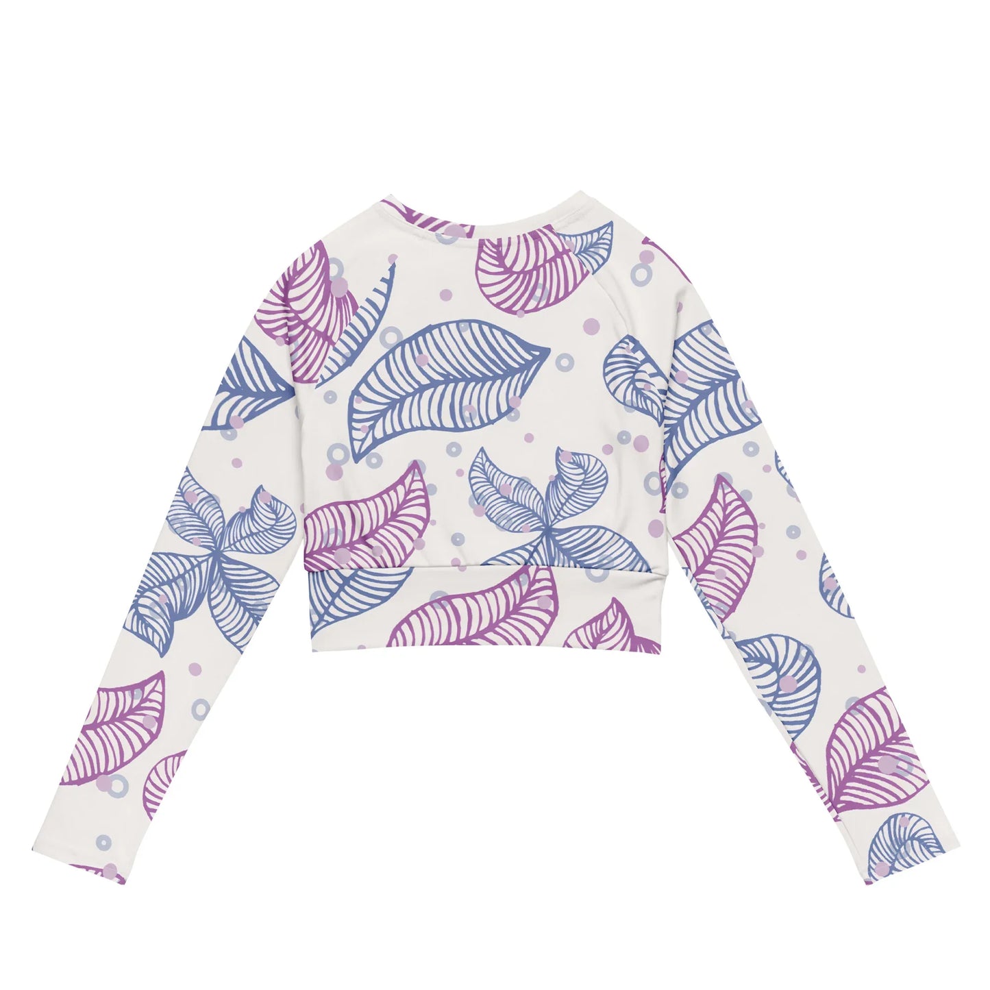 Recycled long-sleeve crop top - AwRans Clothing