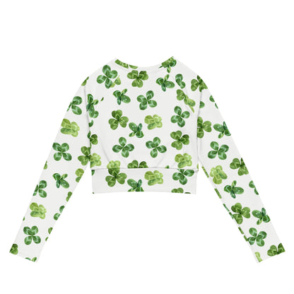 Recycled long-sleeve crop top - AwRans Clothing