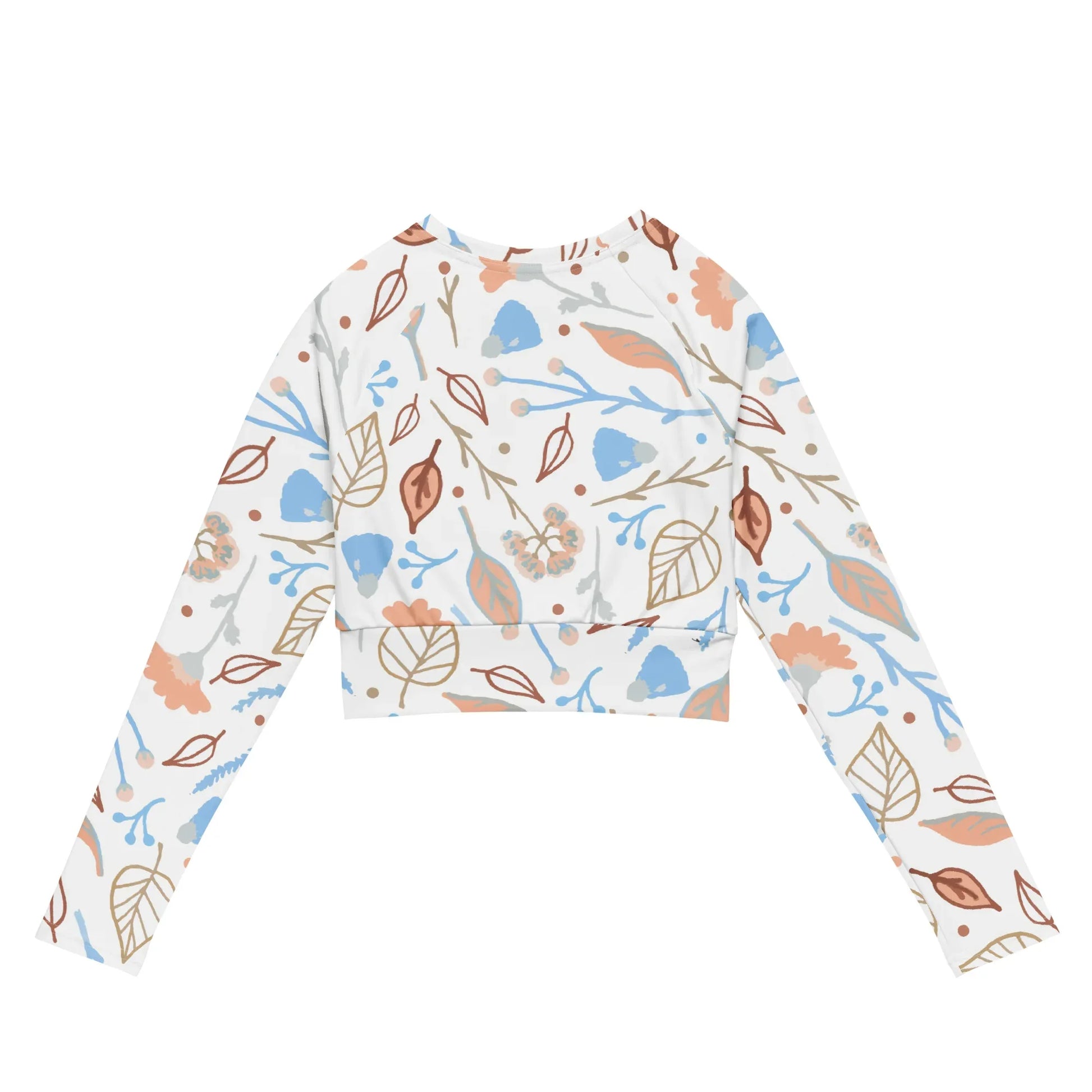 Recycled long-sleeve crop top - AwRans Clothing