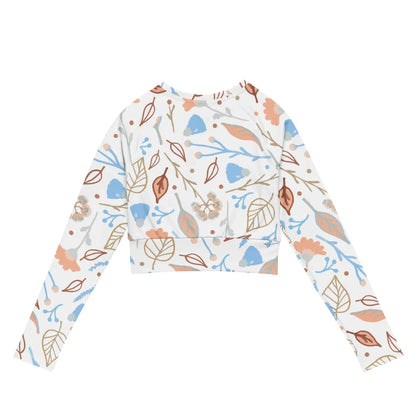 Recycled long-sleeve crop top - AwRans Clothing