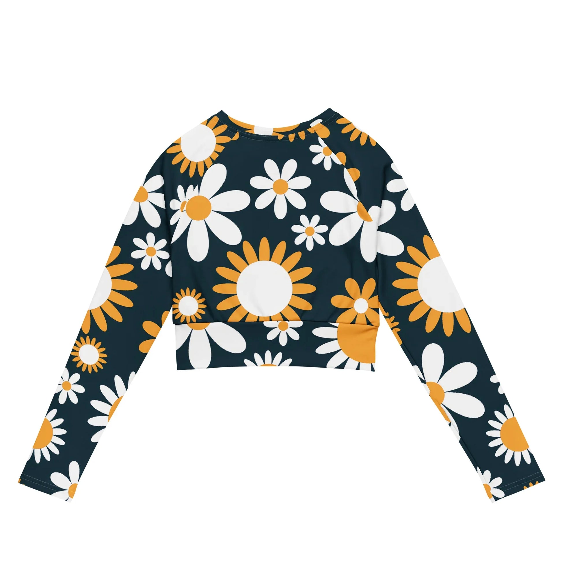 Recycled long-sleeve crop top - AwRans Clothing