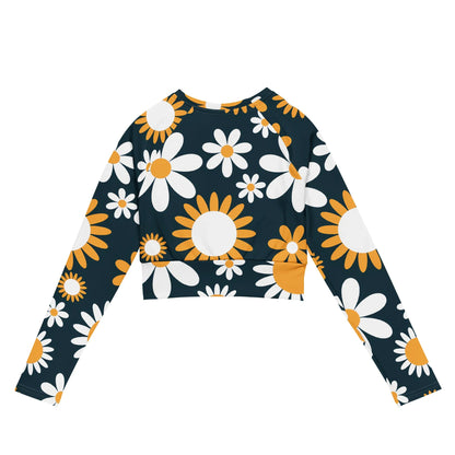 Recycled long-sleeve crop top - AwRans Clothing
