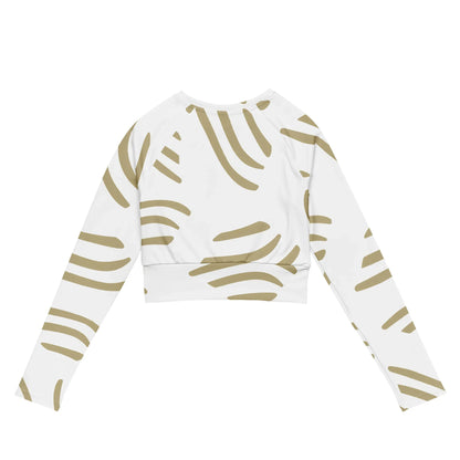 Recycled long-sleeve crop top - AwRans Clothing