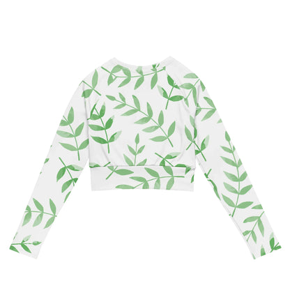 Recycled long-sleeve crop top - AwRans Clothing