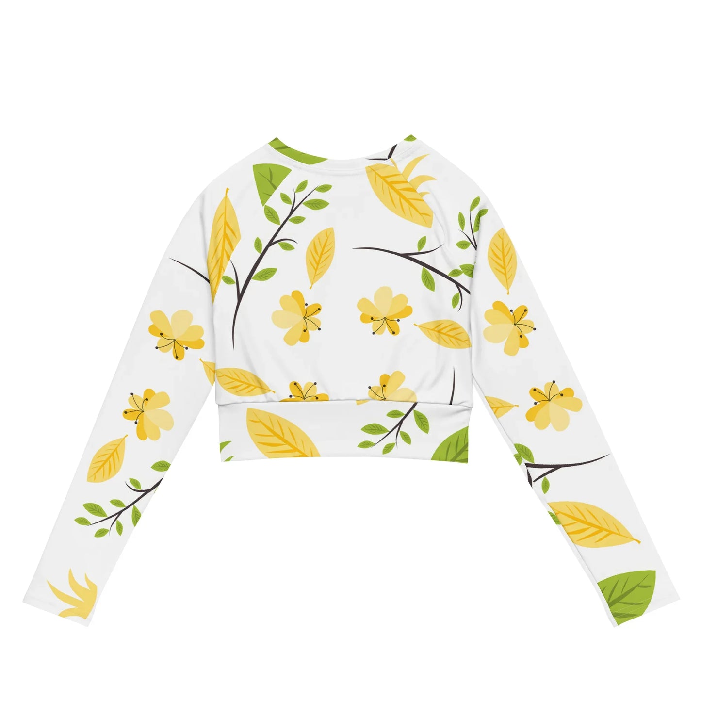 Recycled long-sleeve crop top - AwRans Clothing