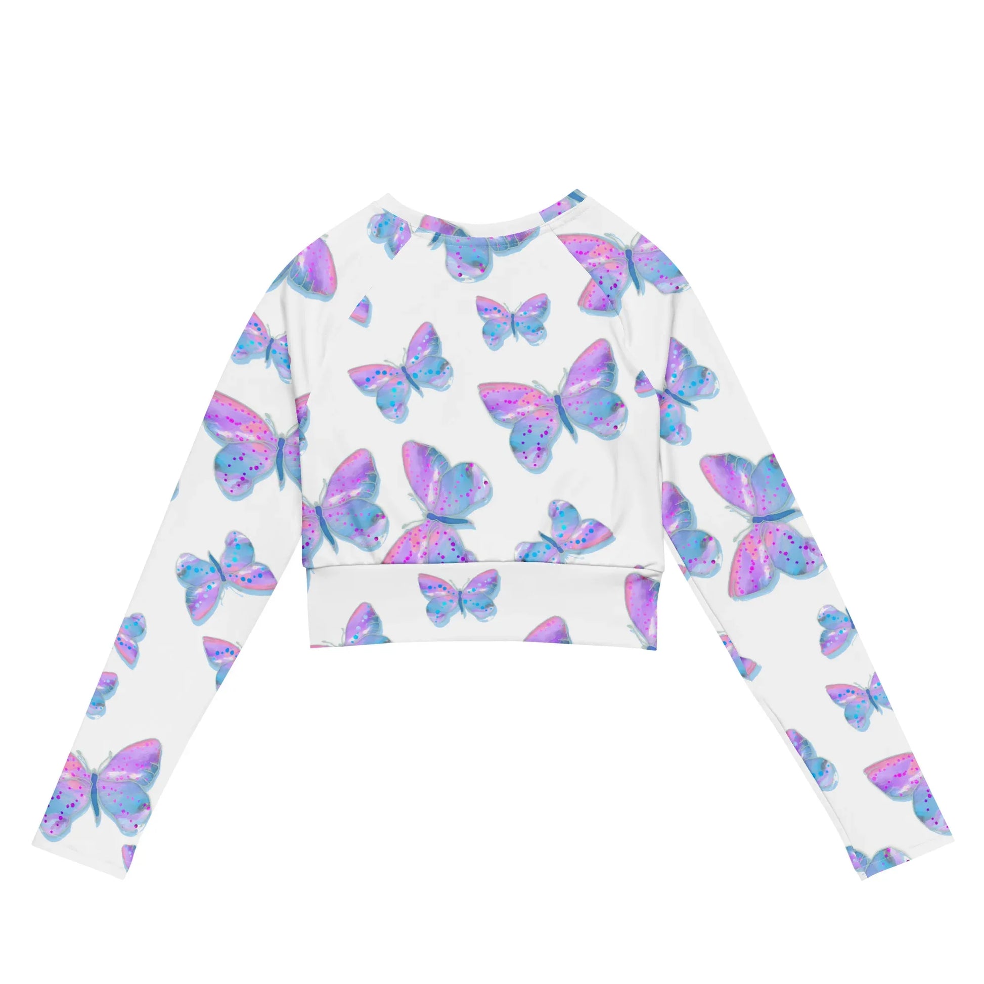 Recycled long-sleeve crop top - AwRans Clothing