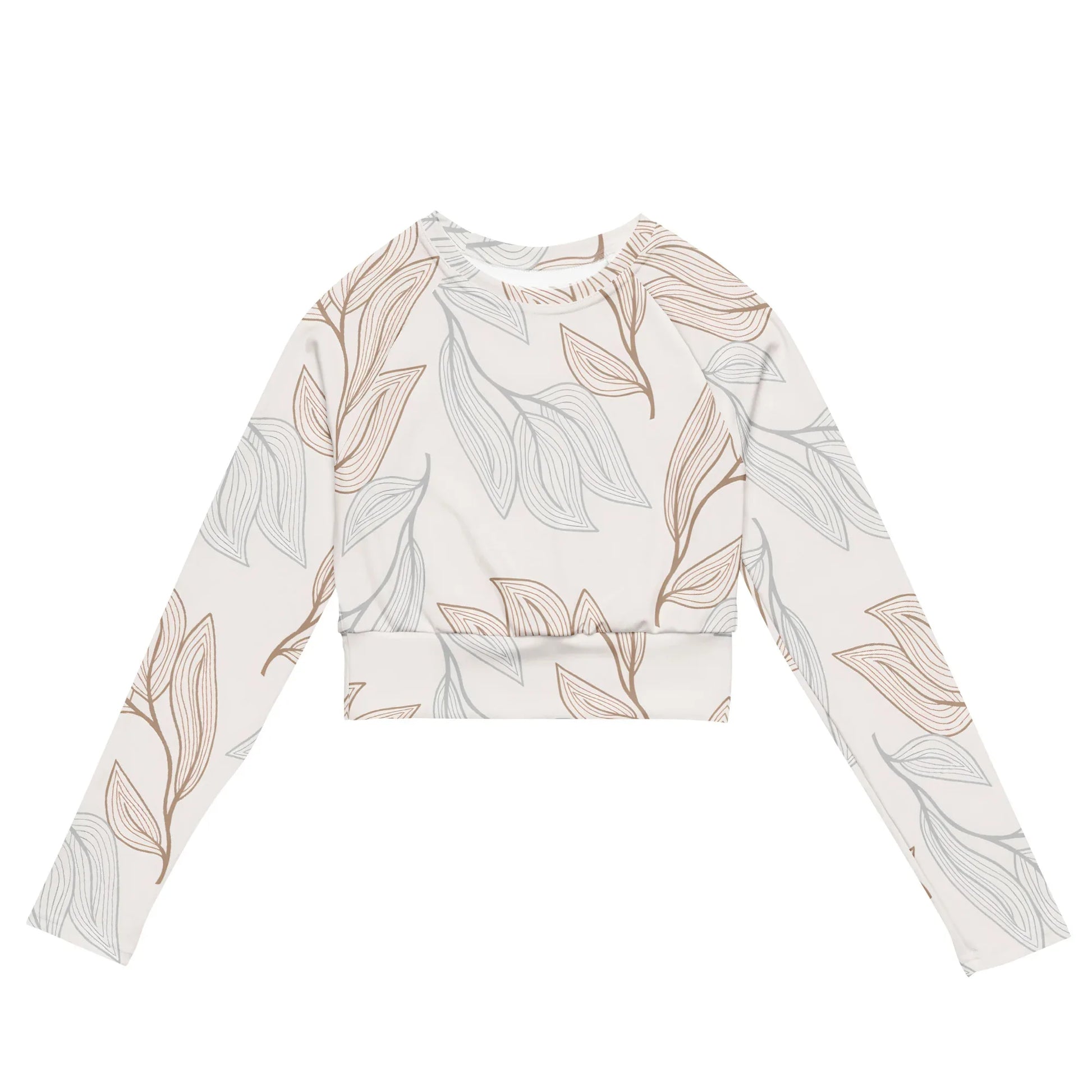 Recycled long-sleeve crop top - AwRans Clothing