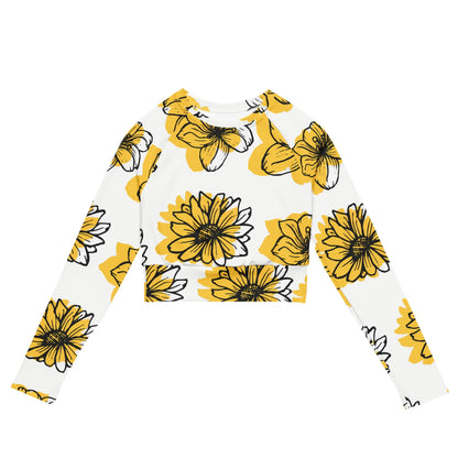 Recycled long-sleeve crop top - AwRans Clothing