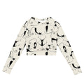 Recycled long-sleeve crop top 6XL long-sleeve crop top AwRans Clothing all-over-print-recycled-long-sleeve-crop-top-white-front-67bb306fb3b94