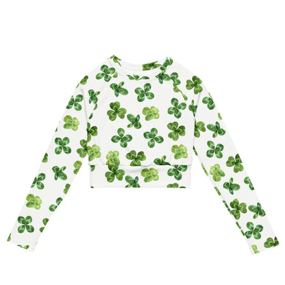 Recycled long-sleeve crop top - AwRans Clothing