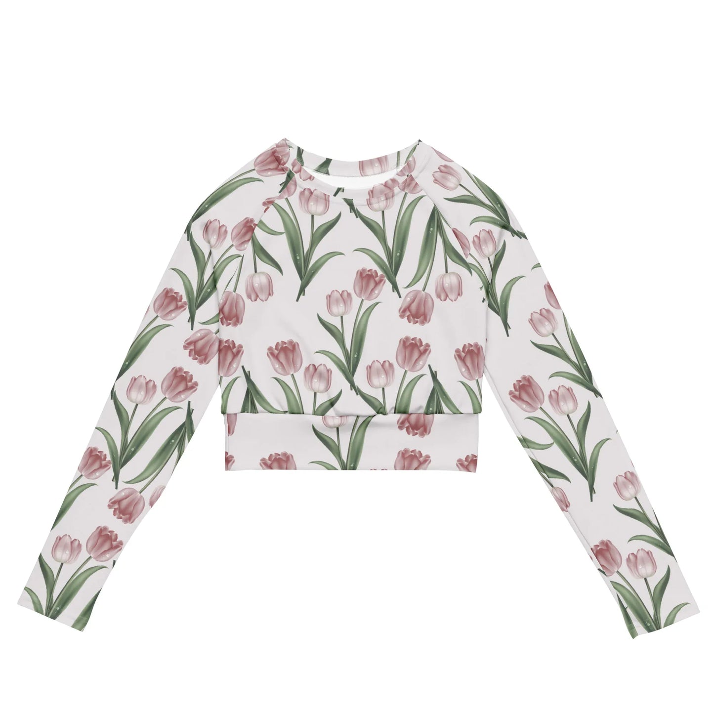 Recycled long-sleeve crop top - AwRans Clothing