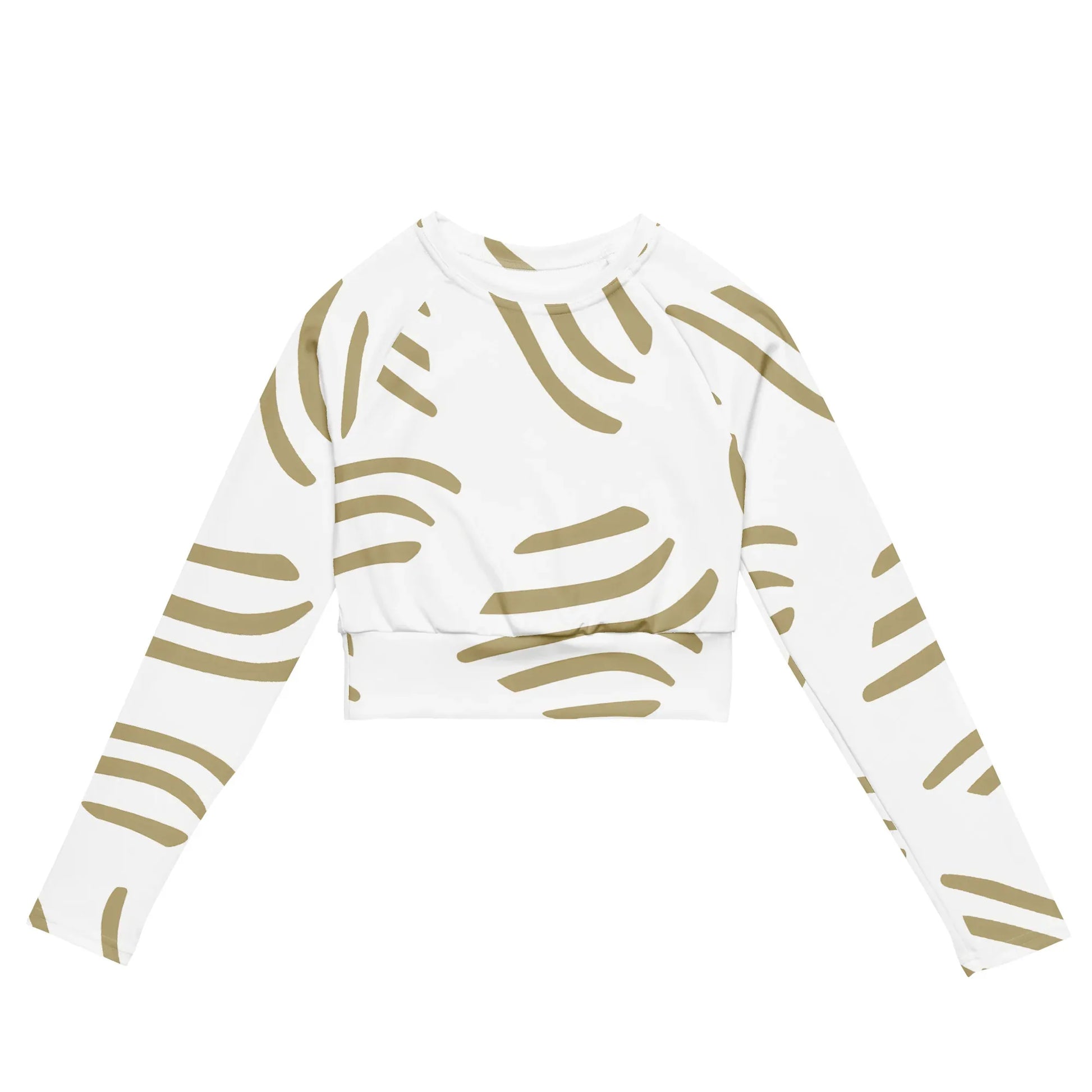 Recycled long-sleeve crop top - AwRans Clothing