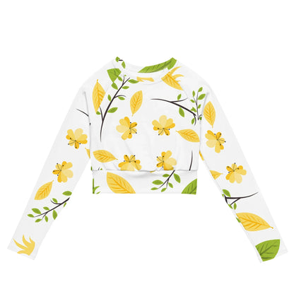 Recycled long-sleeve crop top - AwRans Clothing