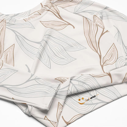 Recycled long-sleeve crop top - AwRans Clothing