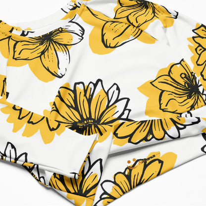 Recycled long-sleeve crop top - AwRans Clothing