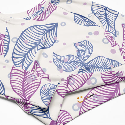 Recycled long-sleeve crop top - AwRans Clothing