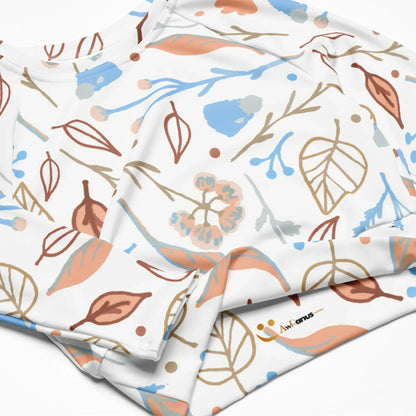 Recycled long-sleeve crop top - AwRans Clothing