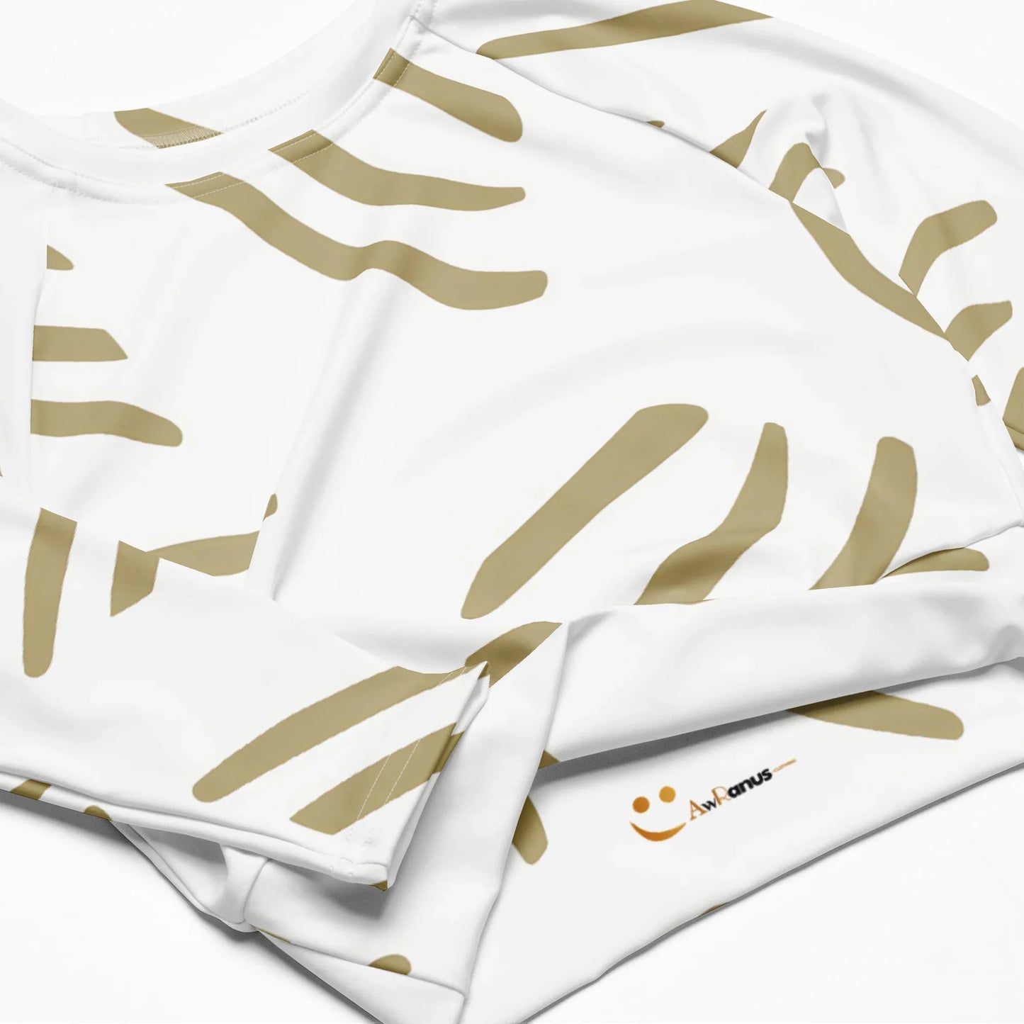 Recycled long-sleeve crop top - AwRans Clothing