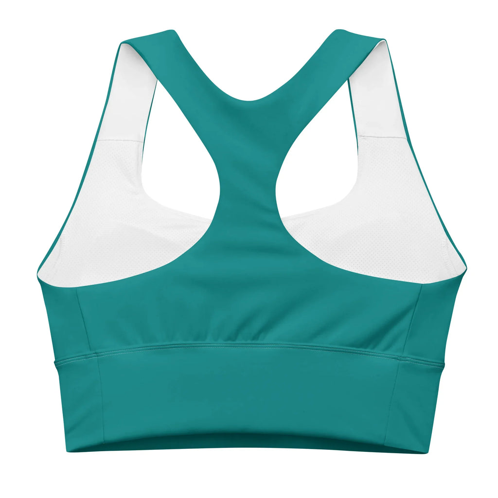 Recycled Longline Sports Bra Sports Bra AwRans Clothing all-over-print-recycled-longline-sports-bra-white-back-67ec19bf5b070