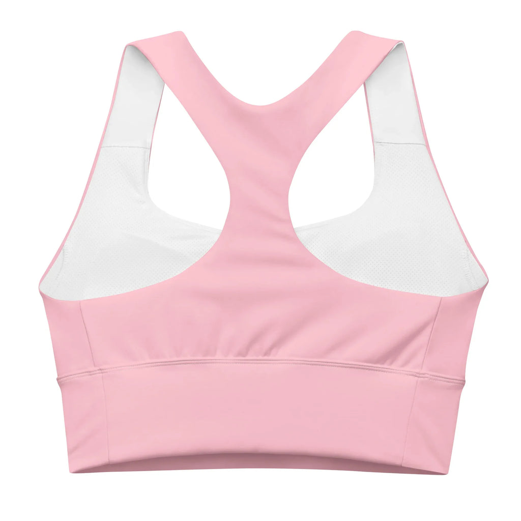 Recycled Longline Sports Bra Sports Bra AwRans Clothing all-over-print-recycled-longline-sports-bra-white-back-67ec1a38ea157