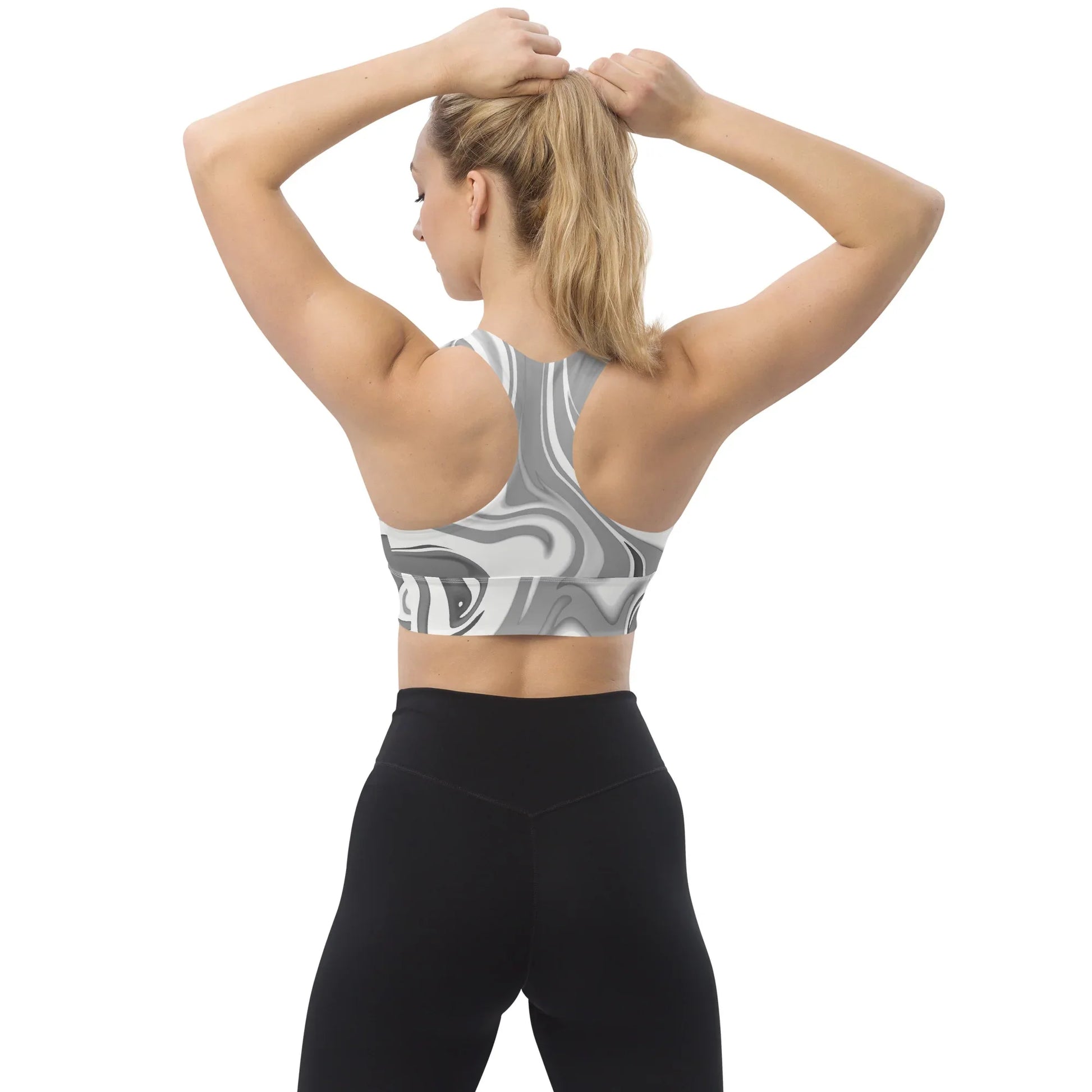 Recycled Longline Sports Bra - AwRans Clothing