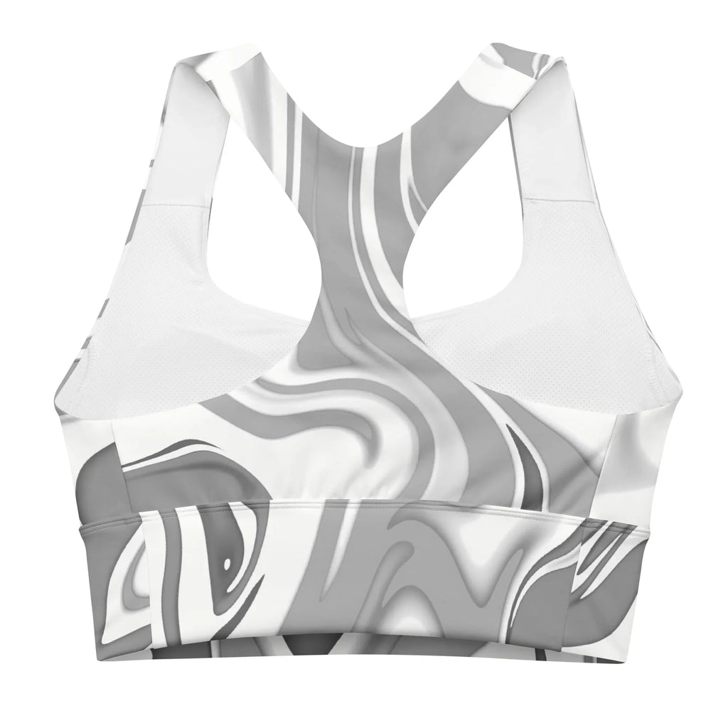 Recycled Longline Sports Bra Sports Bra AwRans Clothing all-over-print-recycled-longline-sports-bra-white-back-67ec4bf8620c9