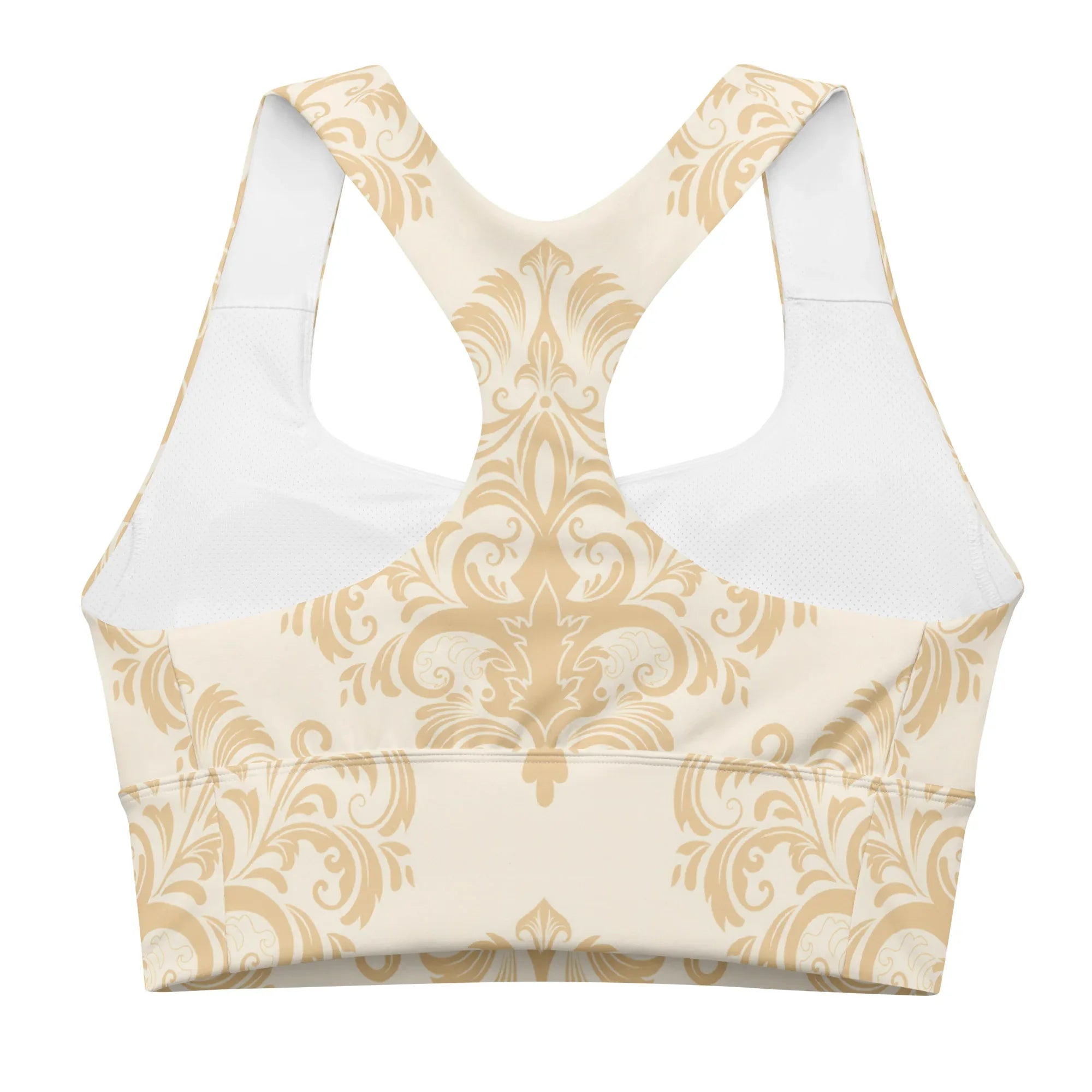 Recycled Longline Sports Bra Sports Bra AwRans Clothing all-over-print-recycled-longline-sports-bra-white-back-67ec4cf2d5517