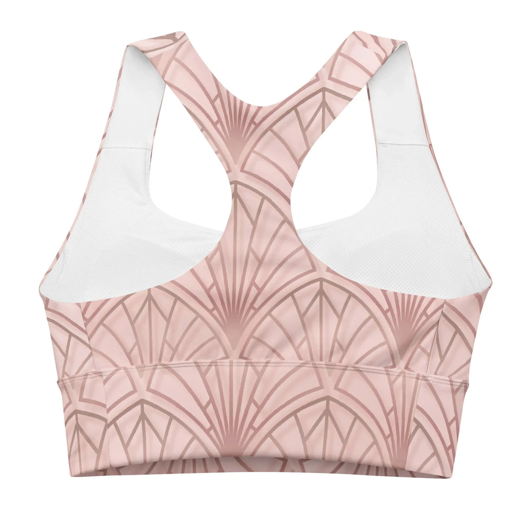 Recycled Longline Sports Bra Sports Bra AwRans Clothing all-over-print-recycled-longline-sports-bra-white-back-67ec59352d942
