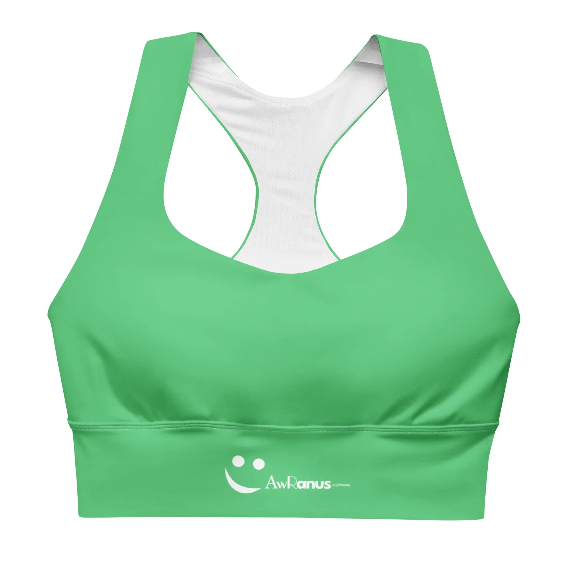 Recycled Longline Sports Bra 3XL Sports Bra AwRans Clothing all-over-print-recycled-longline-sports-bra-white-front-67ec172717912