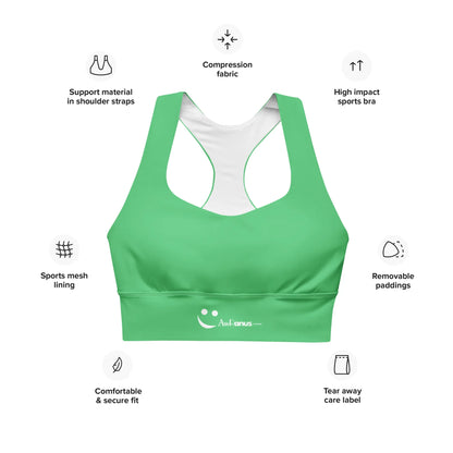 Recycled Longline Sports Bra - AwRans Clothing
