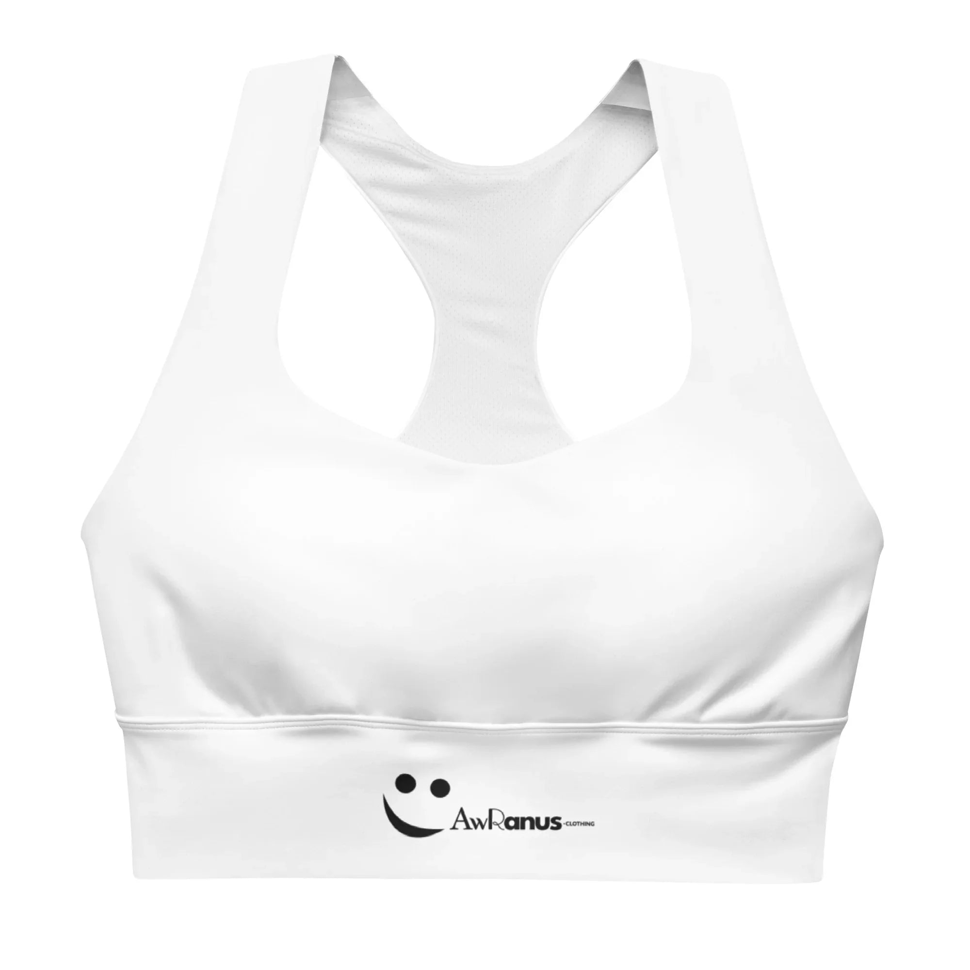 Recycled Longline Sports Bra 3XL Sports Bra AwRans Clothing all-over-print-recycled-longline-sports-bra-white-front-67ec19461cc9d