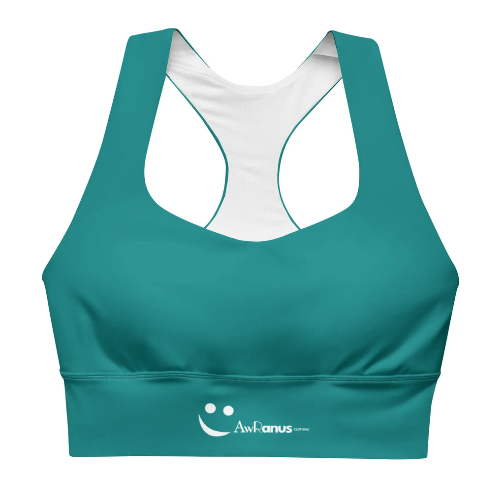Recycled Longline Sports Bra 3XL Sports Bra AwRans Clothing all-over-print-recycled-longline-sports-bra-white-front-67ec19bf594bc