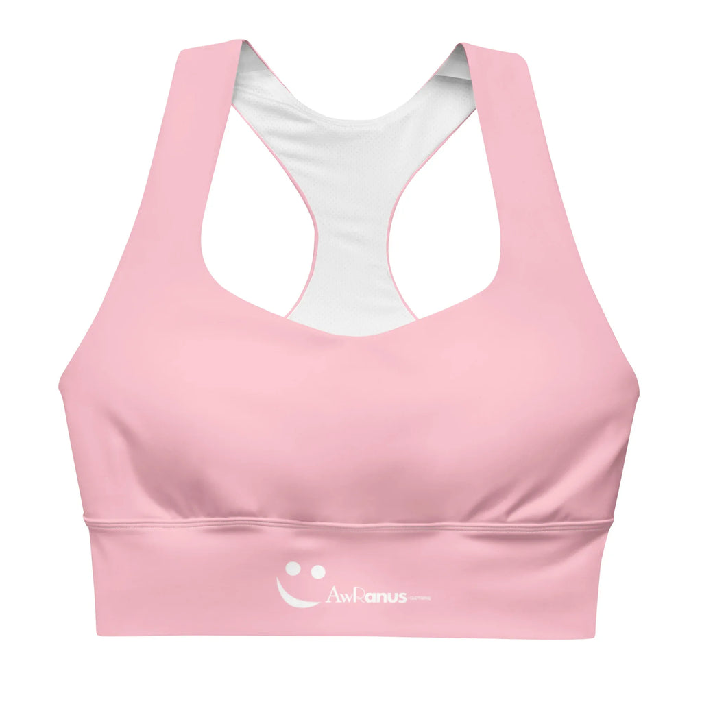 Recycled Longline Sports Bra 3XL Sports Bra AwRans Clothing all-over-print-recycled-longline-sports-bra-white-front-67ec1a38e84a5