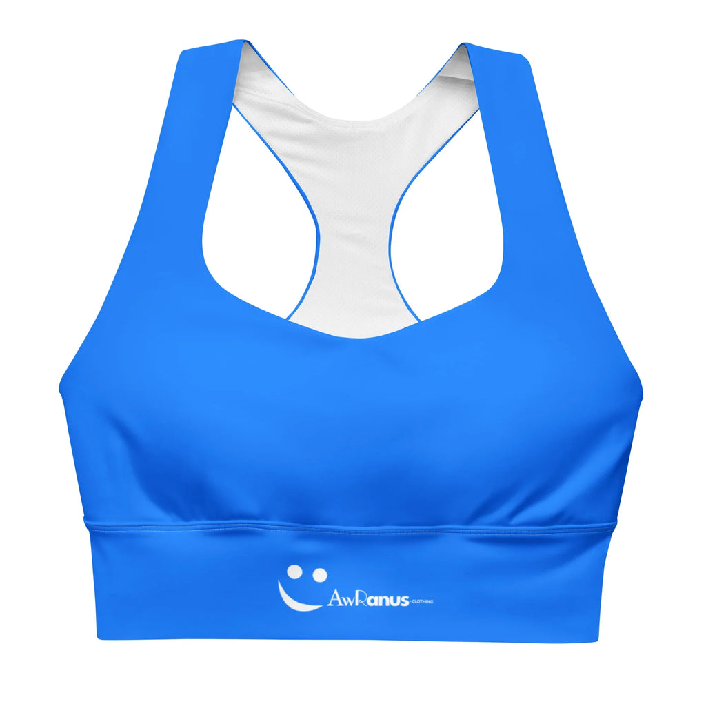 Recycled Longline Sports Bra 3XL Sports Bra AwRans Clothing all-over-print-recycled-longline-sports-bra-white-front-67ec1ab2ae2aa