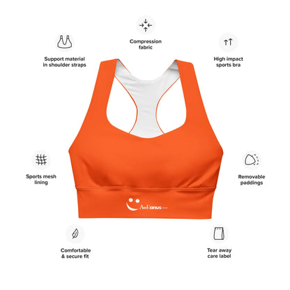 Recycled Longline Sports Bra - AwRans Clothing