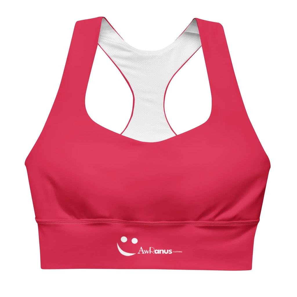 Recycled Longline Sports Bra 3XL Sports Bra AwRans Clothing all-over-print-recycled-longline-sports-bra-white-front-67ec1d92399ac